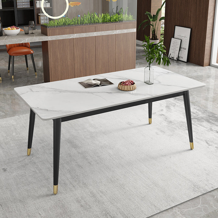 Modern Style Sintered Stone Dining¬†Room¬†Set with Rectangle Shape Dining Table Furniture Table Only Clearhalo 'Dining Room Sets' 'Dining Tables & Seating' 'dining_room_set' 'furn' 'furn_dining_room_set' 'Furniture' 'furniture_dining_room_set' 'Kitchen & Dining Furniture' 'kitchen&dining_furn' 'kitchen' 3369435