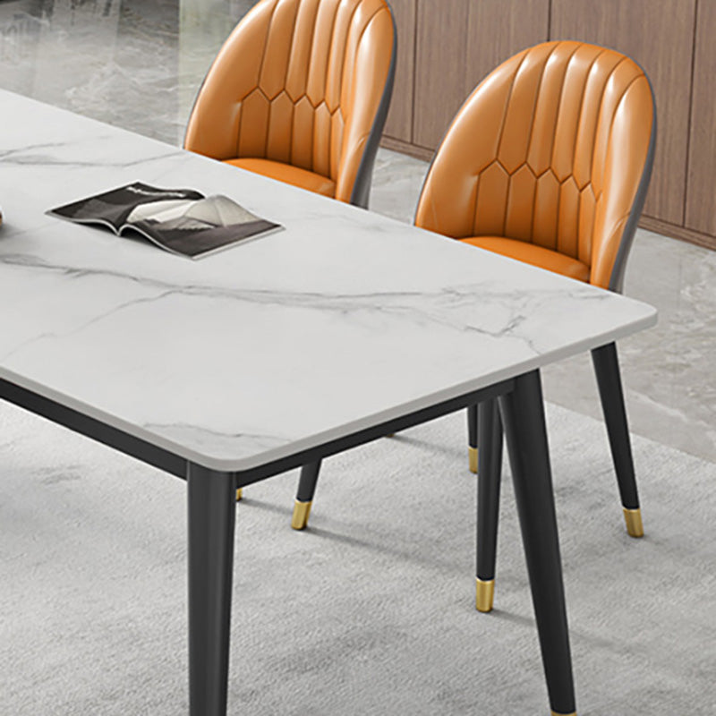 Modern Style Sintered Stone Dining¬†Room¬†Set with Rectangle Shape Dining Table Furniture Clearhalo 'Dining Room Sets' 'Dining Tables & Seating' 'dining_room_set' 'furn' 'furn_dining_room_set' 'Furniture' 'furniture_dining_room_set' 'Kitchen & Dining Furniture' 'kitchen&dining_furn' 'kitchen' 3369440