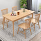 Contemporary Style Standard Wood Dining Room Set of Rectangle Shape for Kitchen Table Set with 4 Chairs Clearhalo 'Dining Room Sets' 'Dining Tables & Seating' 'dining_room_set' 'furn' 'furn_dining_room_set' 'Furniture' 'furniture_dining_room_set' 'Kitchen & Dining Furniture' 'kitchen&dining_furn' 'kitchen' 3369449