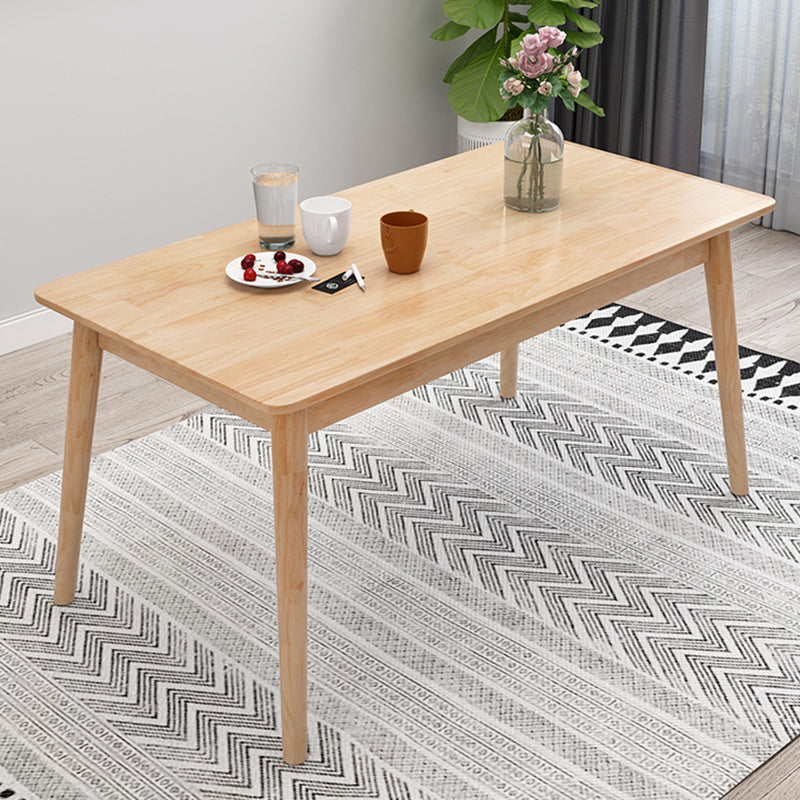 Contemporary Style Standard Wood Dining Room Set of Rectangle Shape for Kitchen Table Set Clearhalo 'Dining Room Sets' 'Dining Tables & Seating' 'dining_room_set' 'furn' 'furn_dining_room_set' 'Furniture' 'furniture_dining_room_set' 'Kitchen & Dining Furniture' 'kitchen&dining_furn' 'kitchen' 3369453