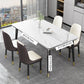 Kitchen Modern Sintered Stone Top Dining Room Furniture Set with 4 Legs Base Dining Set Clearhalo 'Dining Room Sets' 'Dining Tables & Seating' 'dining_room_set' 'furn' 'furn_dining_room_set' 'Furniture' 'furniture_dining_room_set' 'Kitchen & Dining Furniture' 'kitchen&dining_furn' 'kitchen' 3369515