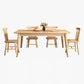Contemporary Solid Wood Rectangle Dining Room Set with 4 Wood Legs for Kitchen Furniture Clearhalo 'Dining Room Sets' 'Dining Tables & Seating' 'dining_room_set' 'furn' 'furn_dining_room_set' 'Furniture' 'furniture_dining_room_set' 'Kitchen & Dining Furniture' 'kitchen&dining_furn' 'kitchen' 3369581