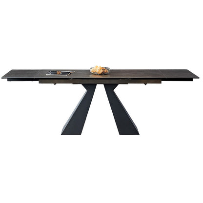 Modern Sintered Stone Extendable Dining Table Set Rectangle Home Dining Set Table Only Clearhalo 'Dining Room Sets' 'Dining Tables & Seating' 'dining_room_set' 'furn' 'furn_dining_room_set' 'Furniture' 'furniture_dining_room_set' 'Kitchen & Dining Furniture' 'kitchen&dining_furn' 'kitchen' 3369595