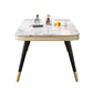 Modern Style Marble Table with White Table and 4 Black Legs Base for Home Use White Table Only Clearhalo 'Dining Room Sets' 'Dining Tables & Seating' 'dining_room_set' 'furn' 'furn_dining_room_set' 'Furniture' 'furniture_dining_room_set' 'Kitchen & Dining Furniture' 'kitchen&dining_furn' 'kitchen' 3370552
