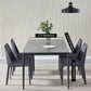 Standard Sintered Stone Top Dining Set with 4 Black Metallic Legs for Dining Furniture Clearhalo 'Dining Room Sets' 'Dining Tables & Seating' 'dining_room_set' 'furn' 'furn_dining_room_set' 'Furniture' 'furniture_dining_room_set' 'Kitchen & Dining Furniture' 'kitchen&dining_furn' 'kitchen' 3376082