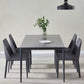 Standard Sintered Stone Top Dining Set with Black Metallic Legs Base for Dining Furniture Clearhalo 'Dining Room Sets' 'Dining Tables & Seating' 'dining_room_set' 'furn' 'furn_dining_room_set' 'Furniture' 'furniture_dining_room_set' 'Kitchen & Dining Furniture' 'kitchen&dining_furn' 'kitchen' 3376116