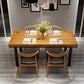 Rectangle Industrial Style Solid Wood Dining Room Set with 4 Legs Table Dining Room Furniture Clearhalo 'Dining Room Sets' 'Dining Tables & Seating' 'dining_room_set' 'furn' 'furn_dining_room_set' 'Furniture' 'furniture_dining_room_set' 'Kitchen & Dining Furniture' 'kitchen&dining_furn' 'kitchen' 3376128