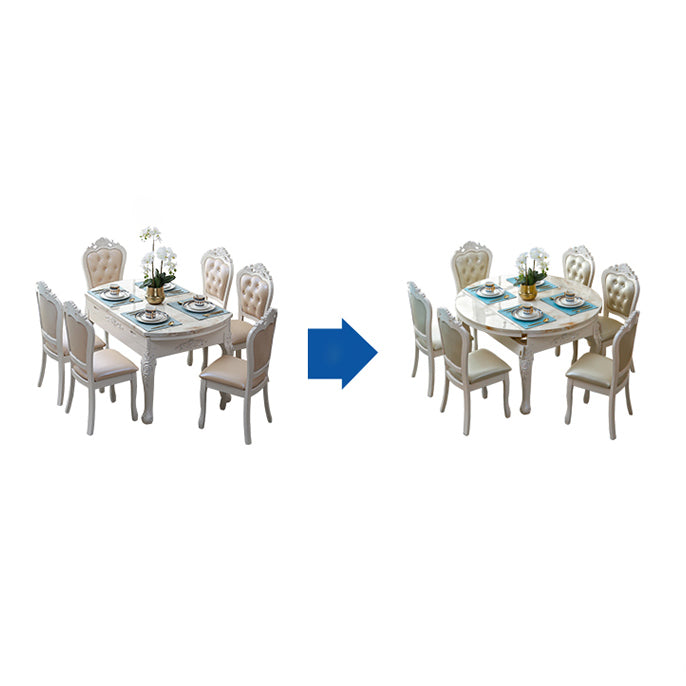 Victorian Dining Room Set Standard Height with Rectangle Top 4 Legs Base Dining Furniture Clearhalo 'Dining Room Sets' 'Dining Tables & Seating' 'dining_room_set' 'furn' 'furn_dining_room_set' 'Furniture' 'furniture_dining_room_set' 'Kitchen & Dining Furniture' 'kitchen&dining_furn' 'kitchen' 3376145