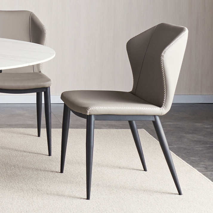 Modern Kitchen Dining Room Set with Sintered Stone Top and Black Base Dining Furniture Set Clearhalo 'Dining Room Sets' 'Dining Tables & Seating' 'dining_room_set' 'furn' 'furn_dining_room_set' 'Furniture' 'furniture_dining_room_set' 'Kitchen & Dining Furniture' 'kitchen&dining_furn' 'kitchen' 3376160