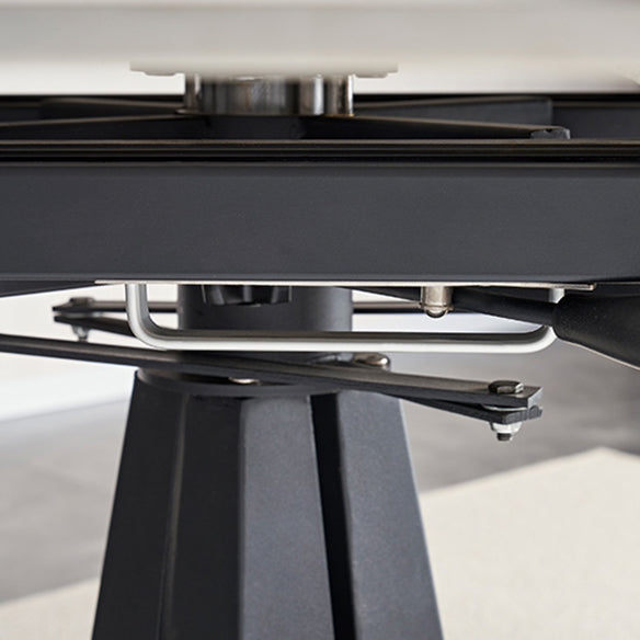 Modern Kitchen Dining Room Set with Sintered Stone Top and Black Base Dining Furniture Set Clearhalo 'Dining Room Sets' 'Dining Tables & Seating' 'dining_room_set' 'furn' 'furn_dining_room_set' 'Furniture' 'furniture_dining_room_set' 'Kitchen & Dining Furniture' 'kitchen&dining_furn' 'kitchen' 3376164