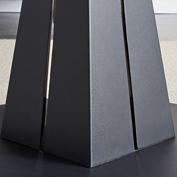 Modern Kitchen Dining Room Set with Sintered Stone Top and Black Base Dining Furniture Set Clearhalo 'Dining Room Sets' 'Dining Tables & Seating' 'dining_room_set' 'furn' 'furn_dining_room_set' 'Furniture' 'furniture_dining_room_set' 'Kitchen & Dining Furniture' 'kitchen&dining_furn' 'kitchen' 3376165