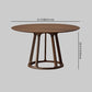 Round Standard Solid Wood Top Dining Set with Solid Brown Wood Legs for Dining Furniture Clearhalo 'Dining Room Sets' 'Dining Tables & Seating' 'dining_room_set' 'furn' 'furn_dining_room_set' 'Furniture' 'furniture_dining_room_set' 'Kitchen & Dining Furniture' 'kitchen&dining_furn' 'kitchen' 3376182