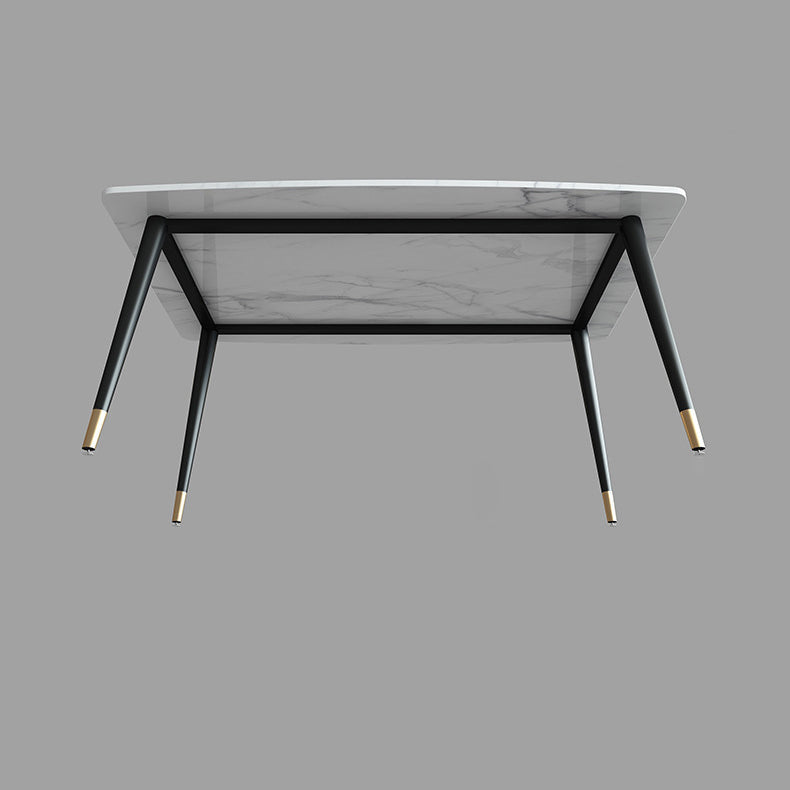 Dining Set Modern with Sintered Stone Rectangle Table and Padded Chairs Clearhalo 'Dining Room Sets' 'Dining Tables & Seating' 'dining_room_set' 'furn' 'furn_dining_room_set' 'Furniture' 'furniture_dining_room_set' 'Kitchen & Dining Furniture' 'kitchen&dining_furn' 'kitchen' 3376195