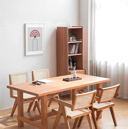 Fixed Farmhouse Style Solid Wood Top Kitchen Table Set of 4 Brown for Dining Room 5 Piece Set Clearhalo 'Dining Room Sets' 'Dining Tables & Seating' 'dining_room_set' 'furn' 'furn_dining_room_set' 'Furniture' 'furniture_dining_room_set' 'Kitchen & Dining Furniture' 'kitchen&dining_furn' 'kitchen' 3376204