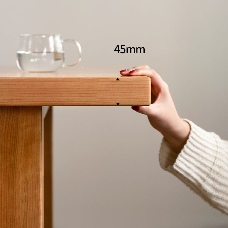 Fixed Farmhouse Style Solid Wood Top Kitchen Table Set of 4 Brown for Dining Room Clearhalo 'Dining Room Sets' 'Dining Tables & Seating' 'dining_room_set' 'furn' 'furn_dining_room_set' 'Furniture' 'furniture_dining_room_set' 'Kitchen & Dining Furniture' 'kitchen&dining_furn' 'kitchen' 3376212