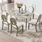 Modern Farmhouse Dining Table Set with 4 Legs Base Dining Room Furniture for Home Use 7 Piece Set Clearhalo 'Dining Room Sets' 'Dining Tables & Seating' 'dining_room_set' 'furn' 'furn_dining_room_set' 'Furniture' 'furniture_dining_room_set' 'Kitchen & Dining Furniture' 'kitchen&dining_furn' 'kitchen' 3376244