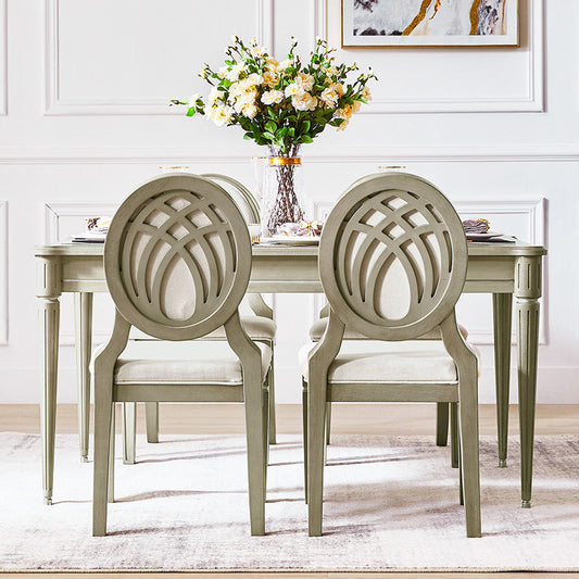 Modern Farmhouse Dining Table Set with 4 Legs Base Dining Room Furniture for Home Use Clearhalo 'Dining Room Sets' 'Dining Tables & Seating' 'dining_room_set' 'furn' 'furn_dining_room_set' 'Furniture' 'furniture_dining_room_set' 'Kitchen & Dining Furniture' 'kitchen&dining_furn' 'kitchen' 3376247