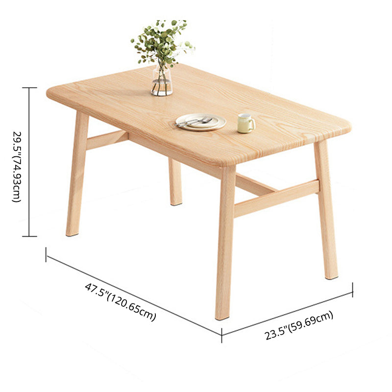 Modern Rectangle Shape Standard Dining Set MDF Kitchen Dining Set in Khaki Clearhalo 'Dining Room Sets' 'Dining Tables & Seating' 'dining_room_set' 'furn' 'furn_dining_room_set' 'Furniture' 'furniture_dining_room_set' 'Kitchen & Dining Furniture' 'kitchen&dining_furn' 'kitchen' 3376283