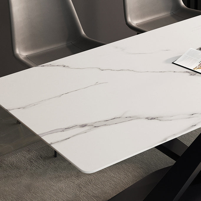 Fixed Sintered Stone Dining Room Set of with Pedestal Base Table Dining Room Furniture for Home Clearhalo 'Dining Room Sets' 'Dining Tables & Seating' 'dining_room_set' 'furn' 'furn_dining_room_set' 'Furniture' 'furniture_dining_room_set' 'Kitchen & Dining Furniture' 'kitchen&dining_furn' 'kitchen' 3384830