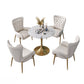 Sintered Stone Scandinavian Dining¬†Room¬†Table¬†Set with Round Table and Metal Base Dinette Set Clearhalo 'Dining Room Sets' 'Dining Tables & Seating' 'dining_room_set' 'furn' 'furn_dining_room_set' 'Furniture' 'furniture_dining_room_set' 'Kitchen & Dining Furniture' 'Kitchen Furniture' 'kitchen&dining_furn' 'kitchen' '„Éõ„Éº„É†' 3384858