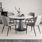 Modern Style Sintered Stone White Dining¬†Room¬†Set with Round Table Dining Table Furniture Clearhalo 'Dining Room Sets' 'Dining Tables & Seating' 'dining_room_set' 'furn' 'furn_dining_room_set' 'Furniture' 'furniture_dining_room_set' 'Kitchen & Dining Furniture' 'kitchen&dining_furn' 'kitchen' 3384912