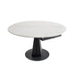 Modern Style Sintered Stone White Dining¬†Room¬†Set with Round Table Dining Table Furniture Clearhalo 'Dining Room Sets' 'Dining Tables & Seating' 'dining_room_set' 'furn' 'furn_dining_room_set' 'Furniture' 'furniture_dining_room_set' 'Kitchen & Dining Furniture' 'kitchen&dining_furn' 'kitchen' 3384915