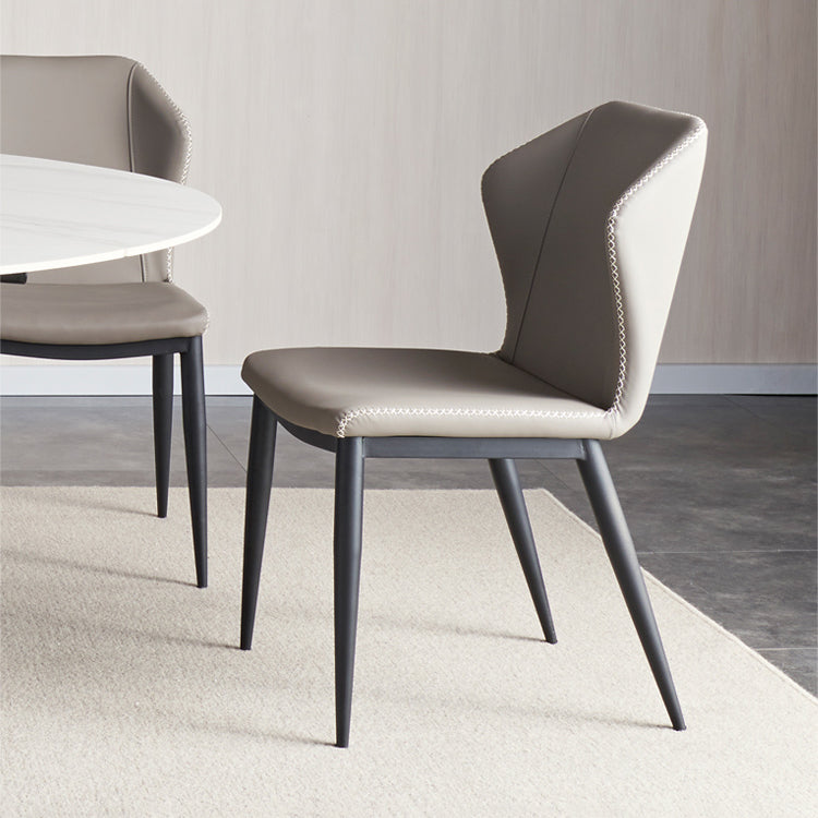 Modern Style Sintered Stone White Dining¬†Room¬†Set with Round Table Dining Table Furniture Clearhalo 'Dining Room Sets' 'Dining Tables & Seating' 'dining_room_set' 'furn' 'furn_dining_room_set' 'Furniture' 'furniture_dining_room_set' 'Kitchen & Dining Furniture' 'kitchen&dining_furn' 'kitchen' 3384917