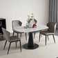 Modern Style Sintered Stone White Dining¬†Room¬†Set with Round Table Dining Table Furniture Clearhalo 'Dining Room Sets' 'Dining Tables & Seating' 'dining_room_set' 'furn' 'furn_dining_room_set' 'Furniture' 'furniture_dining_room_set' 'Kitchen & Dining Furniture' 'kitchen&dining_furn' 'kitchen' 3384926
