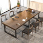 Industrial Solid Wood Dining¬†Room¬†Set with Rectangle Table and Metal Base Dining Table Furniture Clearhalo 'Dining Room Sets' 'Dining Tables & Seating' 'dining_room_set' 'furn' 'furn_dining_room_set' 'Furniture' 'furniture_dining_room_set' 'Kitchen & Dining Furniture' 'kitchen&dining_furn' 'kitchen' 3384963