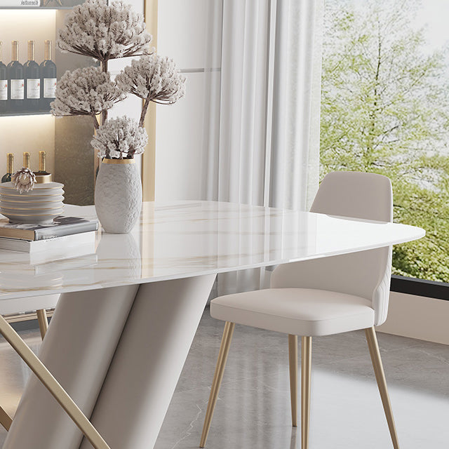 Modern Kitchen Dining Room Set Standard Height with Sintered Stone Top and Pedestal Base Table Set Clearhalo 'Dining Room Sets' 'Dining Tables & Seating' 'dining_room_set' 'furn' 'furn_dining_room_set' 'Furniture' 'furniture_dining_room_set' 'Kitchen & Dining Furniture' 'kitchen&dining_furn' 'kitchen' 3385004