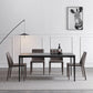 Modern Sintered Stone Dining Room Set with Rectangle Top and Black Base Dining Furniture for Kitchen Clearhalo 'Dining Room Sets' 'Dining Tables & Seating' 'dining_room_set' 'furn' 'furn_dining_room_set' 'Furniture' 'furniture_dining_room_set' 'Kitchen & Dining Furniture' 'kitchen&dining_furn' 'kitchen' 3385014