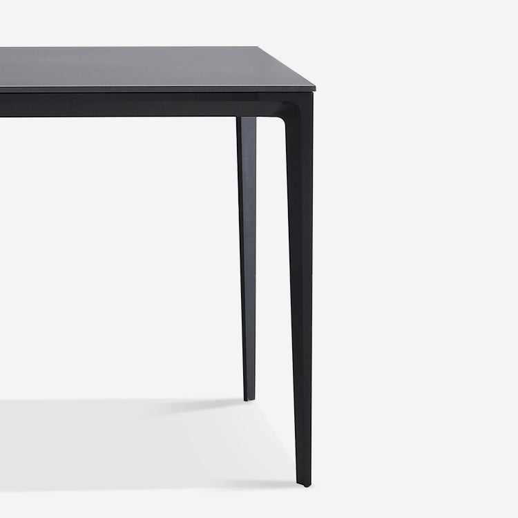 Modern Sintered Stone Dining Room Set with Rectangle Top and Black Base Dining Furniture for Kitchen Clearhalo 'Dining Room Sets' 'Dining Tables & Seating' 'dining_room_set' 'furn' 'furn_dining_room_set' 'Furniture' 'furniture_dining_room_set' 'Kitchen & Dining Furniture' 'kitchen&dining_furn' 'kitchen' 3385018