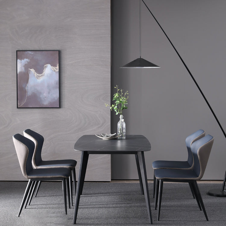 Modern Kitchen Sintered Stone Furniture with Standard Height Compact Dining¬†Room¬†Table¬†Set Clearhalo 'Dining Room Sets' 'Dining Tables & Seating' 'dining_room_set' 'furn' 'furn_dining_room_set' 'Furniture' 'furniture_dining_room_set' 'Kitchen & Dining Furniture' 'kitchen&dining_furn' 'kitchen' 3385089