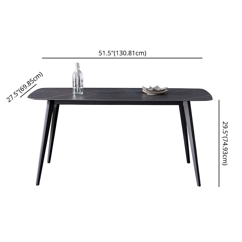 Modern Kitchen Sintered Stone Furniture with Standard Height Compact Dining¬†Room¬†Table¬†Set Clearhalo 'Dining Room Sets' 'Dining Tables & Seating' 'dining_room_set' 'furn' 'furn_dining_room_set' 'Furniture' 'furniture_dining_room_set' 'Kitchen & Dining Furniture' 'kitchen&dining_furn' 'kitchen' 3385094