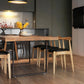 Modern Style Fixed Solid Wood Dining Room Table with 2 Black Metal Legs Kitchen Set Clearhalo 'Dining Room Sets' 'Dining Tables & Seating' 'dining_room_set' 'furn' 'furn_dining_room_set' 'Furniture' 'furniture_dining_room_set' 'Kitchen & Dining Furniture' 'kitchen&dining_furn' 'kitchen' 3385141