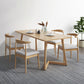 Minimalist Style Solid Wood Top Dining Table Set of Rectangle Shape Formal Kitchen Set with 4 Chairs Clearhalo 'Dining Room Sets' 'Dining Tables & Seating' 'dining_room_set' 'furn' 'furn_dining_room_set' 'Furniture' 'furniture_dining_room_set' 'Kitchen & Dining Furniture' 'kitchen&dining_furn' 'kitchen' 3385147