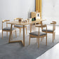 Minimalist Style Solid Wood Top Dining Table Set of Rectangle Shape Formal Kitchen Set Clearhalo 'Dining Room Sets' 'Dining Tables & Seating' 'dining_room_set' 'furn' 'furn_dining_room_set' 'Furniture' 'furniture_dining_room_set' 'Kitchen & Dining Furniture' 'kitchen&dining_furn' 'kitchen' 3385149