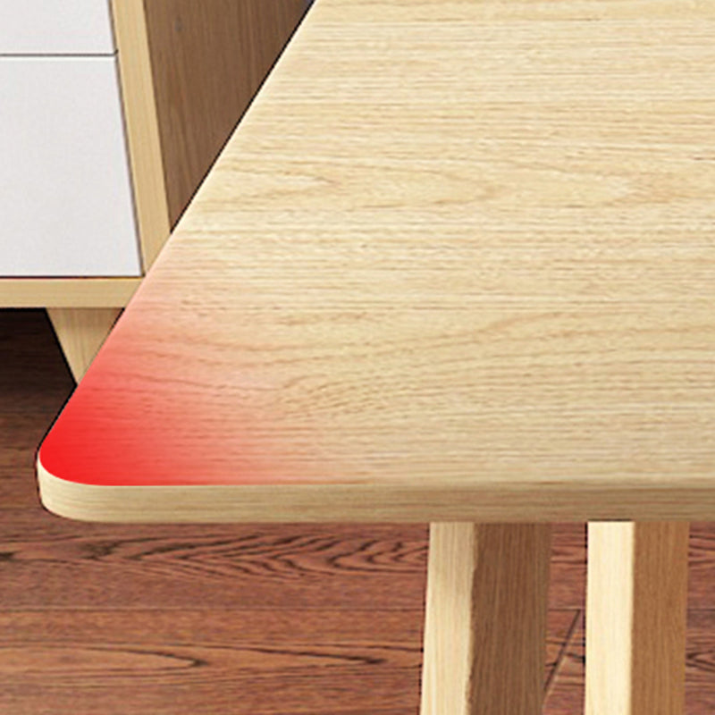 Minimalist Style Solid Wood Top Dining Table Set of Rectangle Shape Formal Kitchen Set Clearhalo 'Dining Room Sets' 'Dining Tables & Seating' 'dining_room_set' 'furn' 'furn_dining_room_set' 'Furniture' 'furniture_dining_room_set' 'Kitchen & Dining Furniture' 'kitchen&dining_furn' 'kitchen' 3385155