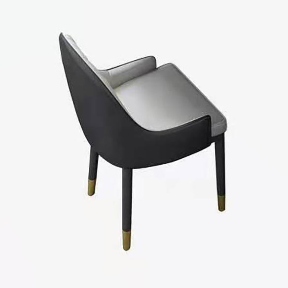 Scandinavian Style Gray Slate Dining Table Rectangular Formal Dinette Set with Metal Base Clearhalo 'Dining Room Sets' 'Dining Tables & Seating' 'dining_room_set' 'furn' 'furn_dining_room_set' 'Furniture' 'furniture_dining_room_set' 'Kitchen & Dining Furniture' 'kitchen&dining_furn' 'kitchen' 3385192