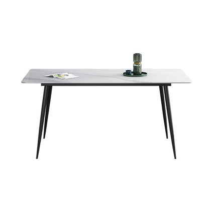 Kitchen Modern Sintered Stone Top Dinette Set with 4 Legs Table Dining Room Furniture Table Only Clearhalo 'Dining Room Sets' 'Dining Tables & Seating' 'dining_room_set' 'furn' 'furn_dining_room_set' 'Furniture' 'furniture_dining_room_set' 'Kitchen & Dining Furniture' 'kitchen&dining_furn' 'kitchen' 3385203