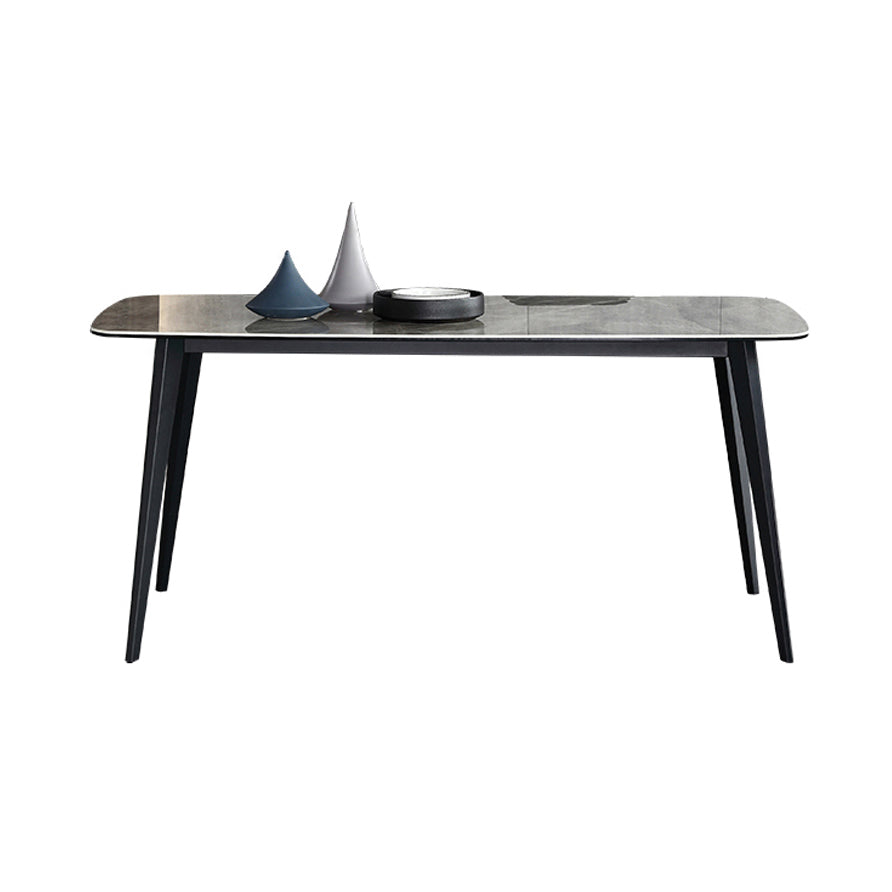 Contemporary Sintered Stone Dining Room Set Fixed Dining Set with Rectangle Table for Restaurant Table Only Clearhalo 'Dining Room Sets' 'Dining Tables & Seating' 'dining_room_set' 'furn' 'furn_dining_room_set' 'Furniture' 'furniture_dining_room_set' 'Kitchen & Dining Furniture' 'kitchen&dining_furn' 'kitchen' 3385262