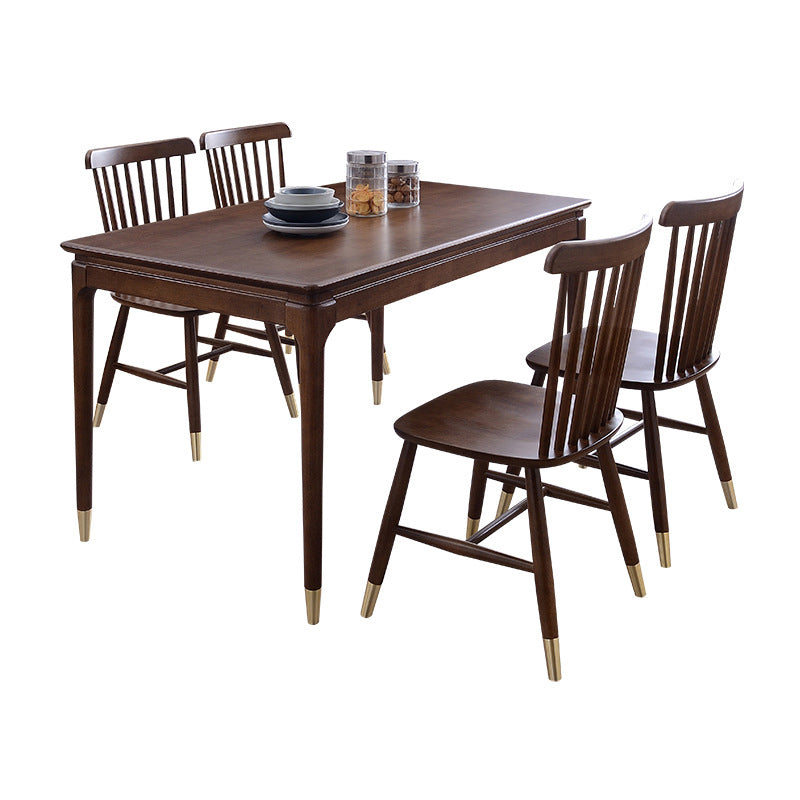 Contemporary Wooden Dining Set Standard Height Dining¬†Room¬†Table¬†Set for Home Use Clearhalo 'Dining Room Sets' 'Dining Tables & Seating' 'dining_room_set' 'furn' 'furn_dining_room_set' 'Furniture' 'furniture_dining_room_set' 'Kitchen & Dining Furniture' 'kitchen&dining_furn' 'kitchen' 3401382