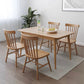 Contemporary Fixed Solid Wood Dining Table with 4 Solid Wood Legs Base Kitchen Dining Set Clearhalo 'Dining Room Sets' 'Dining Tables & Seating' 'dining_room_set' 'furn' 'furn_dining_room_set' 'Furniture' 'furniture_dining_room_set' 'Kitchen & Dining Furniture' 'kitchen&dining_furn' 'kitchen' 3401411