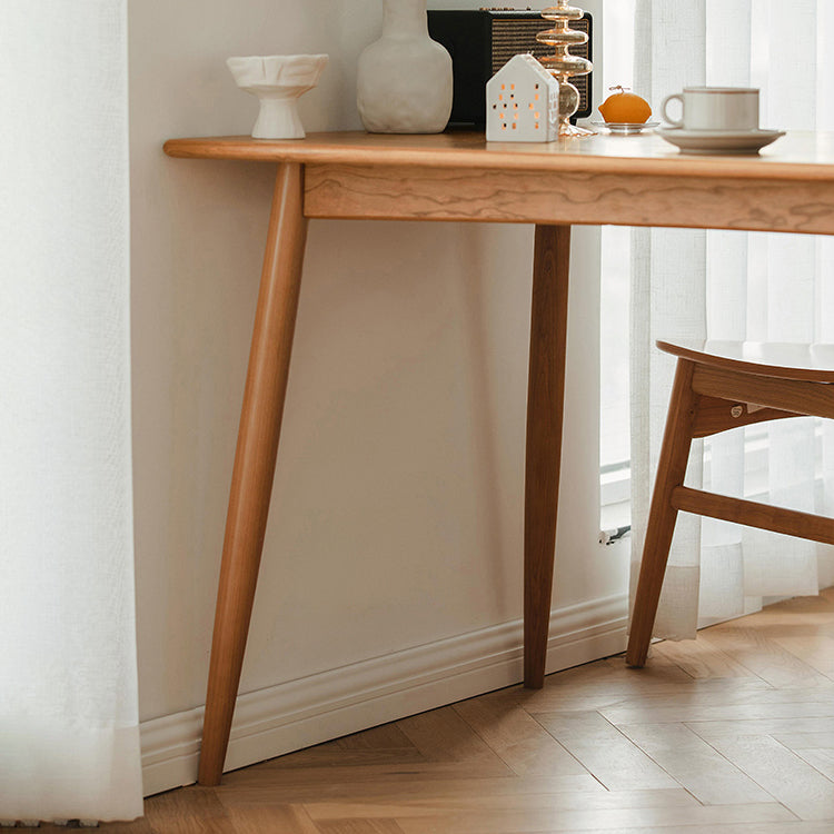 Contemporary Fixed Solid Wood Dining Table with 4 Solid Wood Legs Base Kitchen Dining Set Clearhalo 'Dining Room Sets' 'Dining Tables & Seating' 'dining_room_set' 'furn' 'furn_dining_room_set' 'Furniture' 'furniture_dining_room_set' 'Kitchen & Dining Furniture' 'kitchen&dining_furn' 'kitchen' 3401417