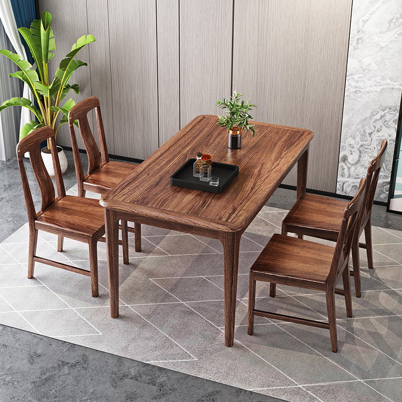 Modern Kitchen Solid Wood Dining Furniture Set with Rectangle Top Formal Dining¬†Room¬†Table¬†Set Clearhalo 'Dining Room Sets' 'Dining Tables & Seating' 'dining_room_set' 'furn' 'furn_dining_room_set' 'Furniture' 'furniture_dining_room_set' 'Kitchen & Dining Furniture' 'kitchen&dining_furn' 'kitchen' 3401425