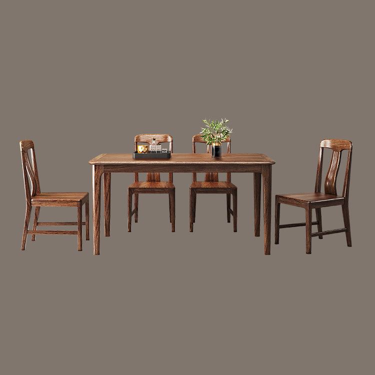 Modern Kitchen Solid Wood Dining Furniture Set with Rectangle Top Formal Dining¬†Room¬†Table¬†Set Clearhalo 'Dining Room Sets' 'Dining Tables & Seating' 'dining_room_set' 'furn' 'furn_dining_room_set' 'Furniture' 'furniture_dining_room_set' 'Kitchen & Dining Furniture' 'kitchen&dining_furn' 'kitchen' 3401427