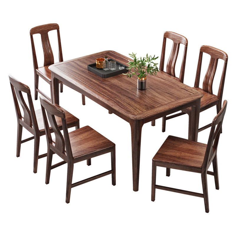 Modern Kitchen Solid Wood Dining Furniture Set with Rectangle Top Formal Dining¬†Room¬†Table¬†Set Clearhalo 'Dining Room Sets' 'Dining Tables & Seating' 'dining_room_set' 'furn' 'furn_dining_room_set' 'Furniture' 'furniture_dining_room_set' 'Kitchen & Dining Furniture' 'kitchen&dining_furn' 'kitchen' 3401428