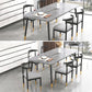 Minimalist Sintered Stone Top Standard Dining Table Set White Rectangle Dining Set for Kitchen Clearhalo 'Dining Room Sets' 'Dining Tables & Seating' 'dining_room_set' 'furn' 'furn_dining_room_set' 'Furniture' 'furniture_dining_room_set' 'Kitchen & Dining Furniture' 'kitchen&dining_furn' 'kitchen' 3401455