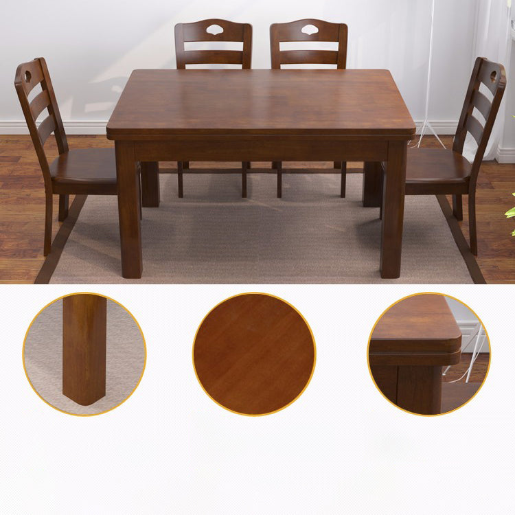 Traditional Standard Solid Wood Dining Room Set of Rectangle Shape for Kitchen Table Set Clearhalo 'Dining Room Sets' 'Dining Tables & Seating' 'dining_room_set' 'furn' 'furn_dining_room_set' 'Furniture' 'furniture_dining_room_set' 'Kitchen & Dining Furniture' 'kitchen&dining_furn' 'kitchen' 3401468