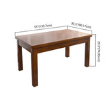 Traditional Standard Solid Wood Dining Room Set of Rectangle Shape for Kitchen Table Set Clearhalo 'Dining Room Sets' 'Dining Tables & Seating' 'dining_room_set' 'furn' 'furn_dining_room_set' 'Furniture' 'furniture_dining_room_set' 'Kitchen & Dining Furniture' 'kitchen&dining_furn' 'kitchen' 3401475